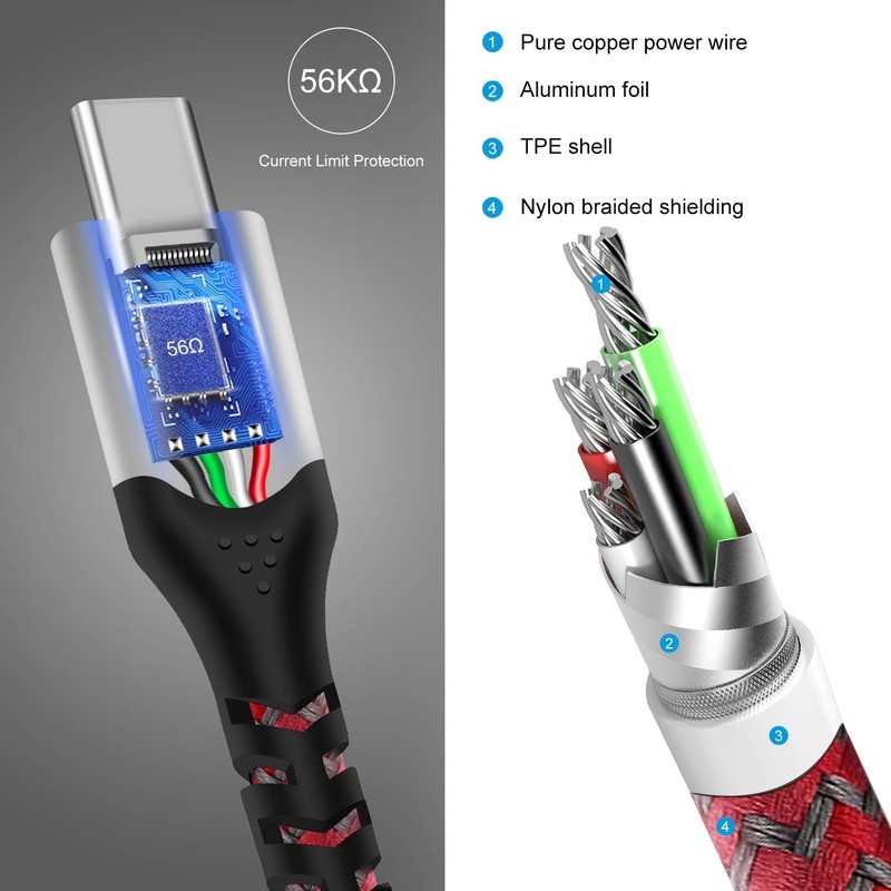 Warp Charge Cable 30W for Oneplus 8 Pro 8, 7 Pro 7T, 1 Pack 6ft/1.8m Dash Cha... gallery