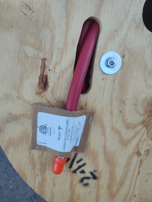 Trilogy Aircell 1/2” Plenum fire Cable W/Metal Raceway, Red, 150 Ft,AP6012J50-RD gallery