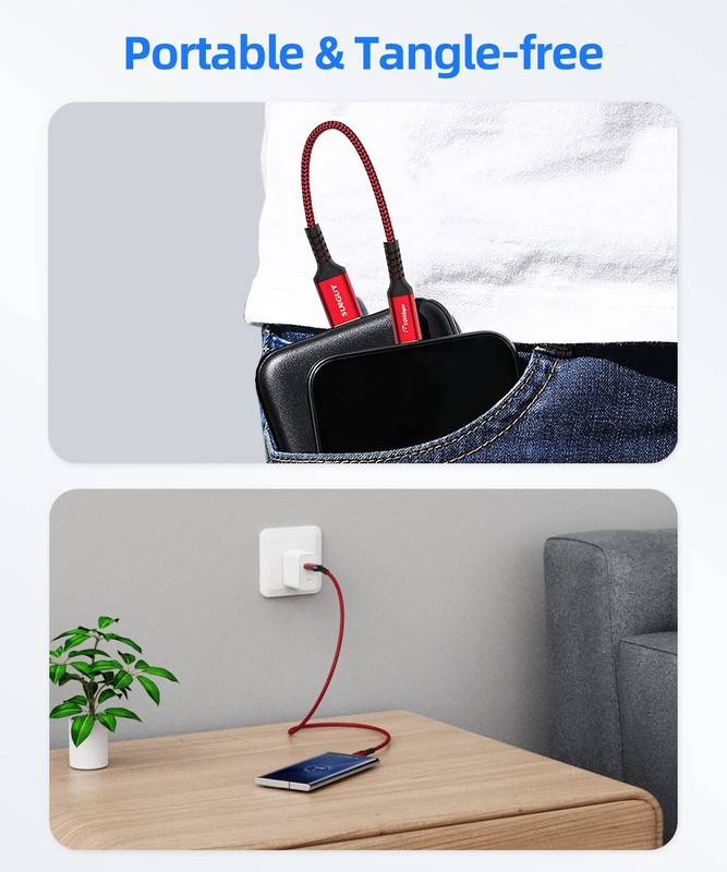 USB C Android Auto Cable 1FT, 3A USB a to C USB 3.1 USB 3.2 Gen2 10Gbps Data gallery