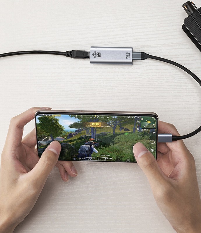USB Type C to ETHERNET LAN Network RJ45 Adapter Converter Android MacOS Win PnP gallery