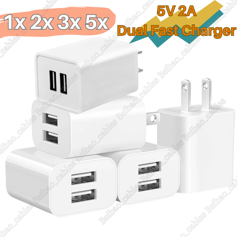 Lot 5V 2A Universal Wall Fast Charger USB A Power Adapter AC Charging Plug US