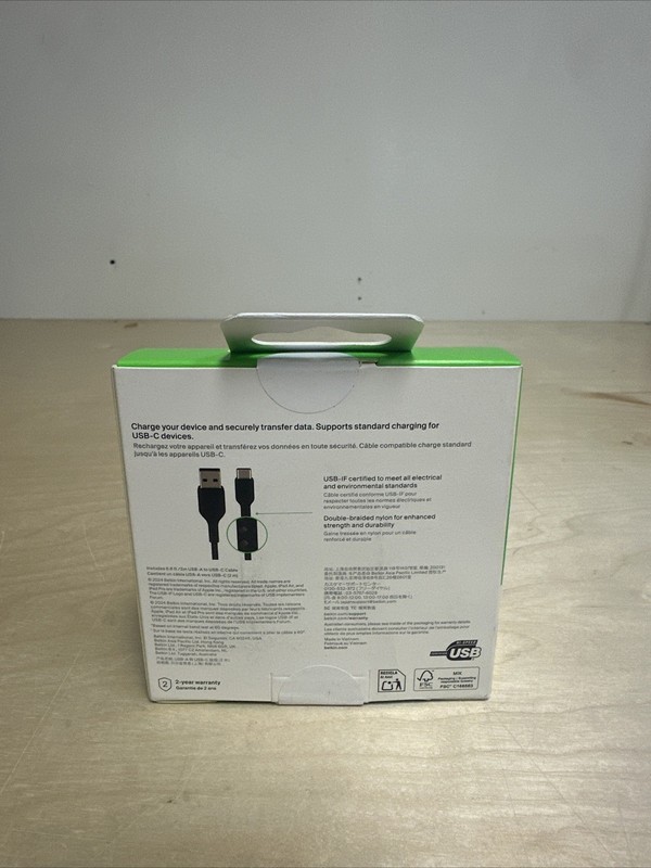 Belkin CAB002bt2MBK 2m USB-C to USB-A Cable - Black gallery