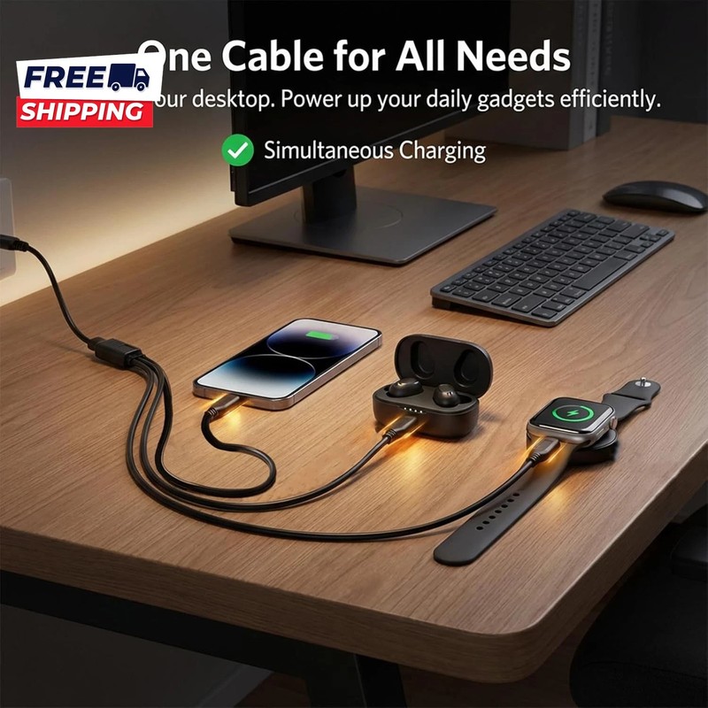 3 In 1 UNIVERSAL SERIAL BUS C Splitter Charge Cable USB Type C Female to 3 USB C gallery