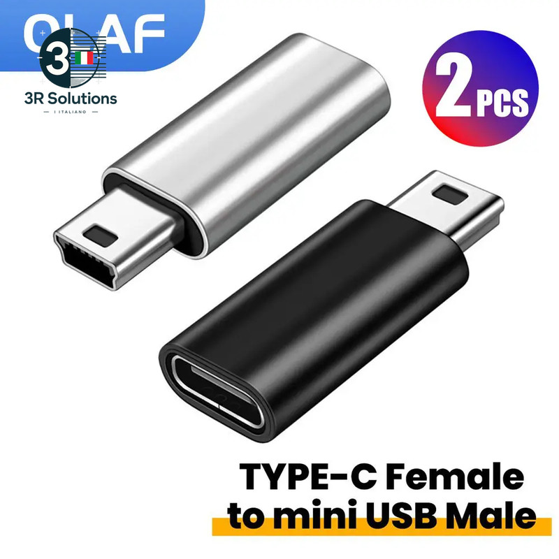 Type C to Mini USB Adapter Data Transfer Fast Charging Converter gallery