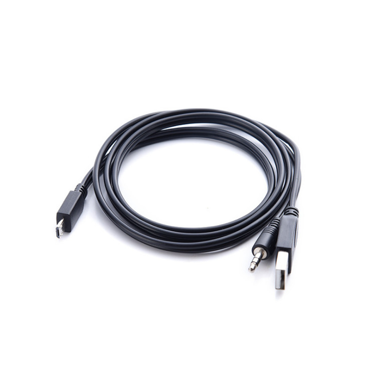 5pcs Audio data cable micro 5p card reader speaker 3-in-1 plug charging lines