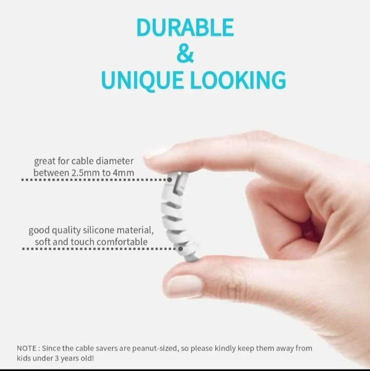 6pcs Cable Protector Charger Saver USB Cord Anti Break Phone Wire Guard gallery