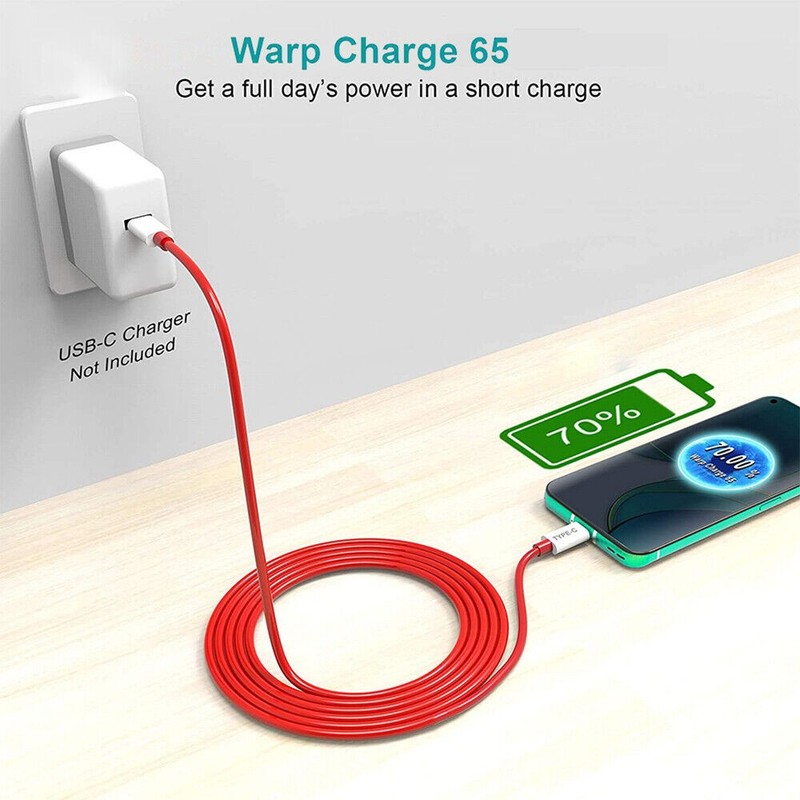 For Galaxy Tab S7/S9/S10/FE/Plus - 6ft USB-C Cable Red Charger gallery