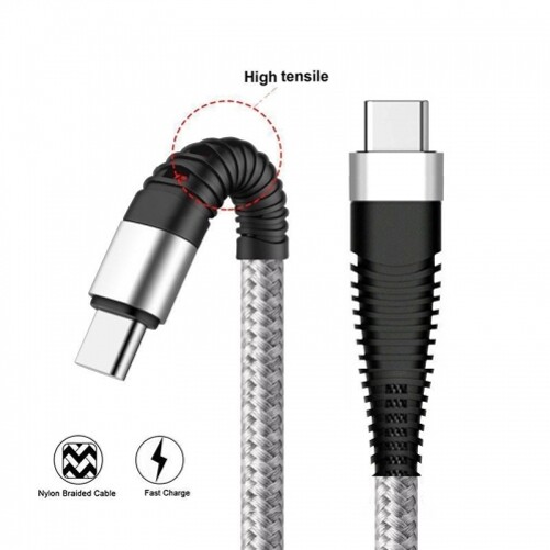Type-C to USB-C 3ft PD Cable Fast Charger Cord Power Wire Sync for Cell Phones gallery