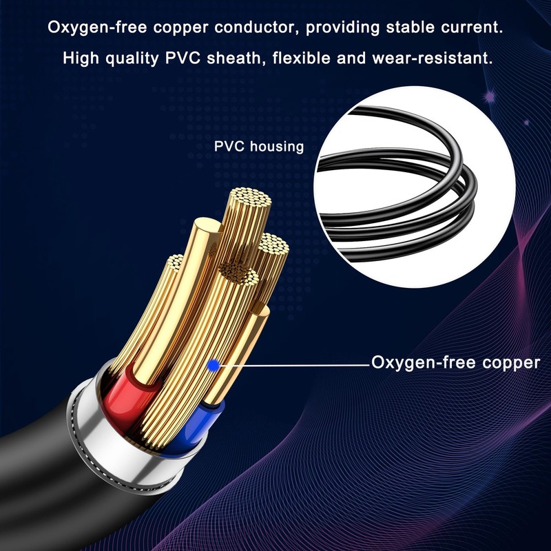 USB C to DC Y Splitter Power Charging Cable 5.5mm x 2.1mm 2.5mm Laptop LED gallery
