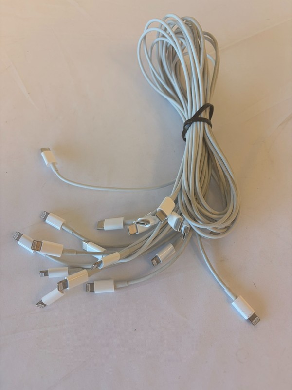 LOT 10 Apple OEM USB-C Lightning Cable 1 Meter 3FT Genuine iPhone iPad Tested