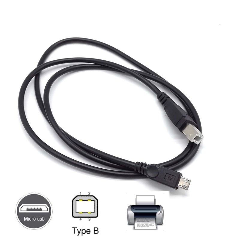 Micro Usb Male To USB 2.0 B Male OTG Cable Cord Phone Printer Electronic Organ gallery