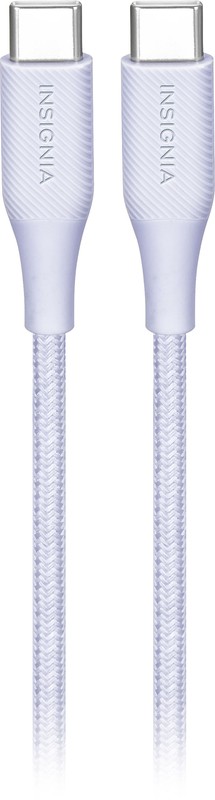 Insignia - 5' USB-C to USB-C Charge-and-Sync Cable - Light Purple gallery