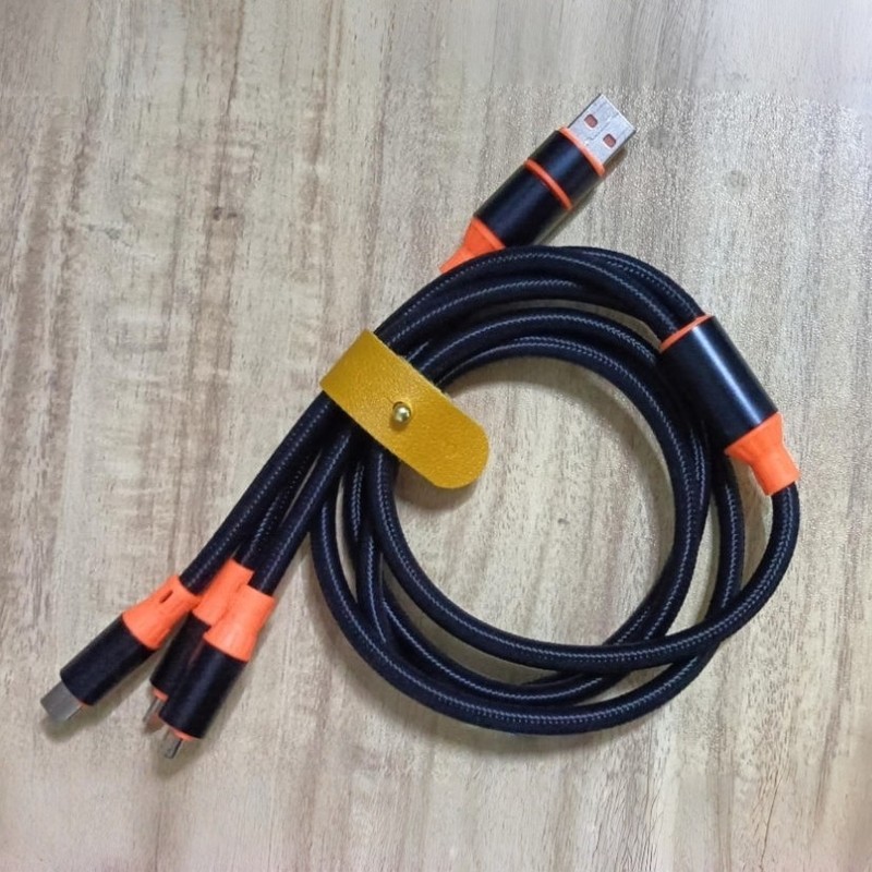 3 in 1 USB Charger Cable Fast Charging Cord Universal Multi Function