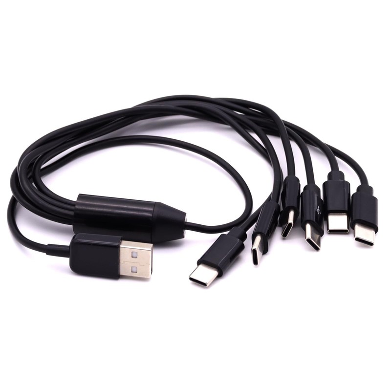 USB A to Splitter Cable, USB A 2.0 to 6 USB 3.1 Date Charing Charger Cable Wi... gallery