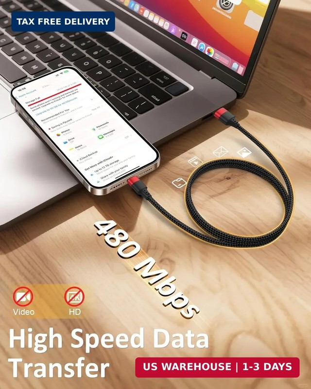 USB to USB C Cable 3ft, 2 Pack USB A to USBC Cable, Braided Type C Charger Cord gallery