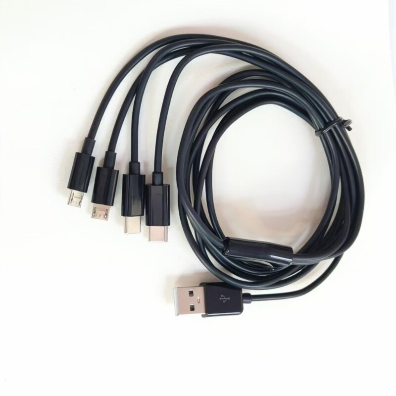 Compactly USB MultiCharging Cable for Type C and Micros USB Use 78.74inch gallery
