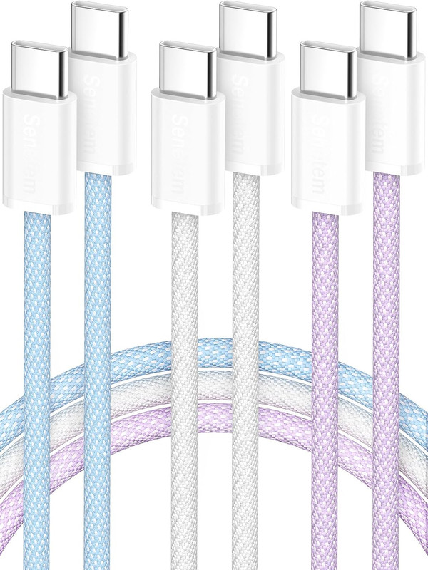 USB C to C Cable 10FT 3-Pack, 60W Fast Type C Charging Cord | Fast Charging for gallery