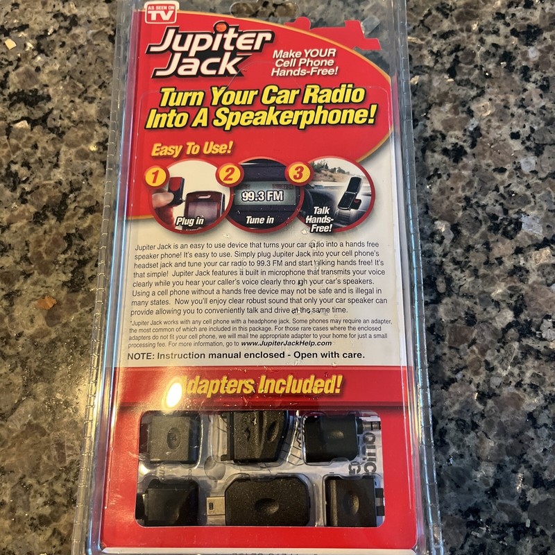 As Seen On TV Jupiter Jack Cellphone Car Speakerphone NEW IN BOX gallery