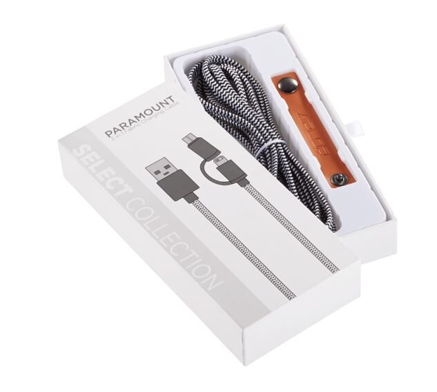 Paramount 3-in-1 Fabric Charging Cable Braded