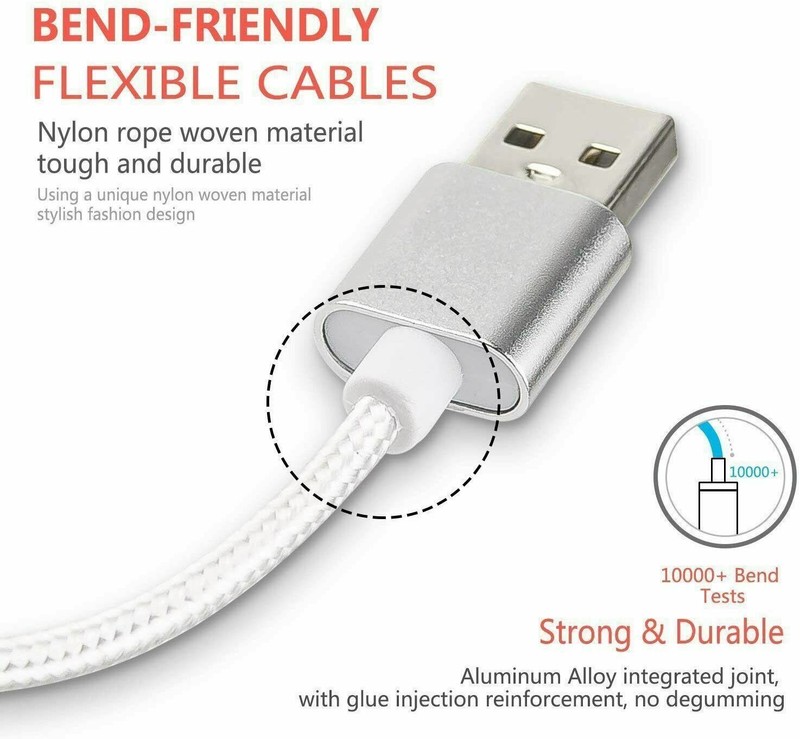 Heavy Duty 8 PIN Charging Cable Cord For iPhone 6 7 8 11 12 Plus XS XR Charge gallery