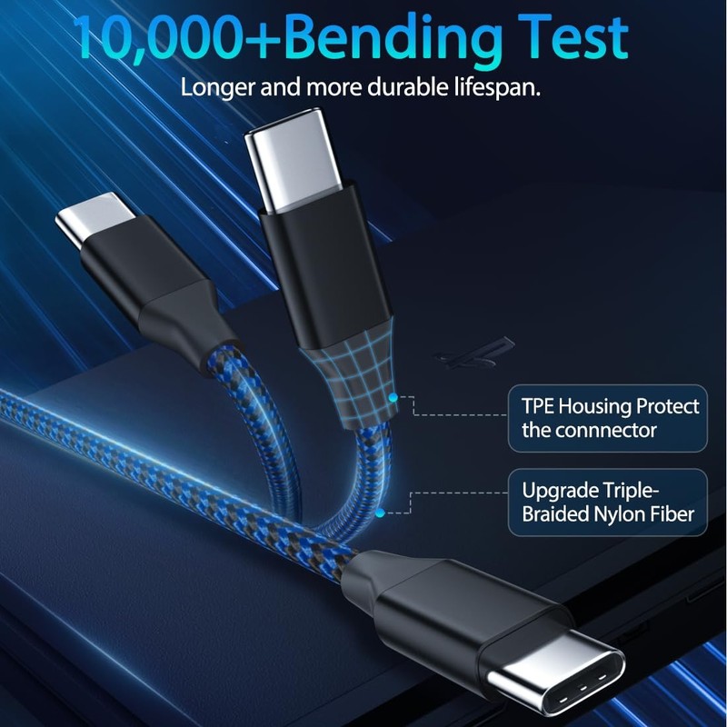 Braided USB A To Type-C Fast Charging Data SYNC Charger Cable Cord 3/6ft HOT gallery