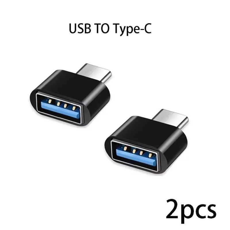 2X Mini Type-C USB 3.0 Adapter, OTG USB-C Male to A Female**