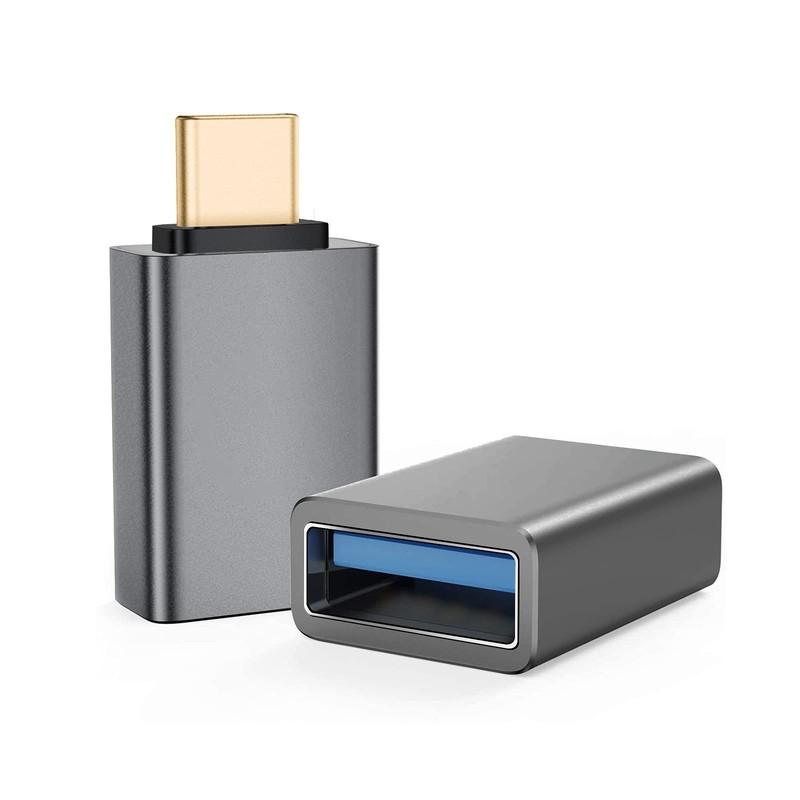 Helos OTG adapter, USB 3.1 A female/Type-C™ male, premium, dark grey