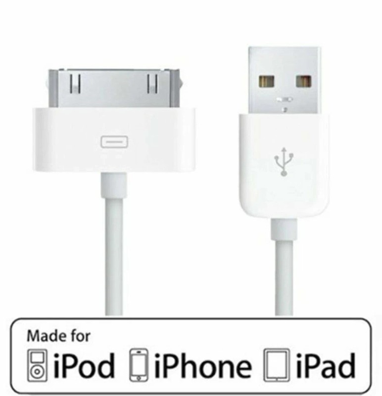 2× 1M USB Data Sync Cable Cord Charger for iPhone 4 4G 4S 3GS iPod Nano Touch 4G gallery