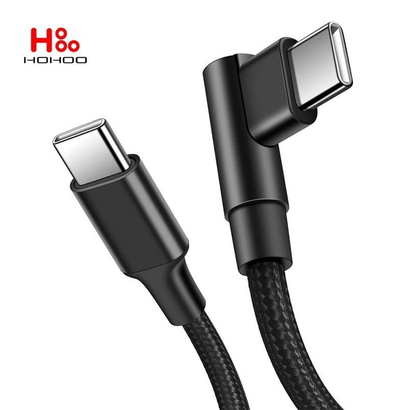 100W USB C To Type C PD Fast Charger Cable 90 Degree Angle Charging Cord Wire Fo gallery