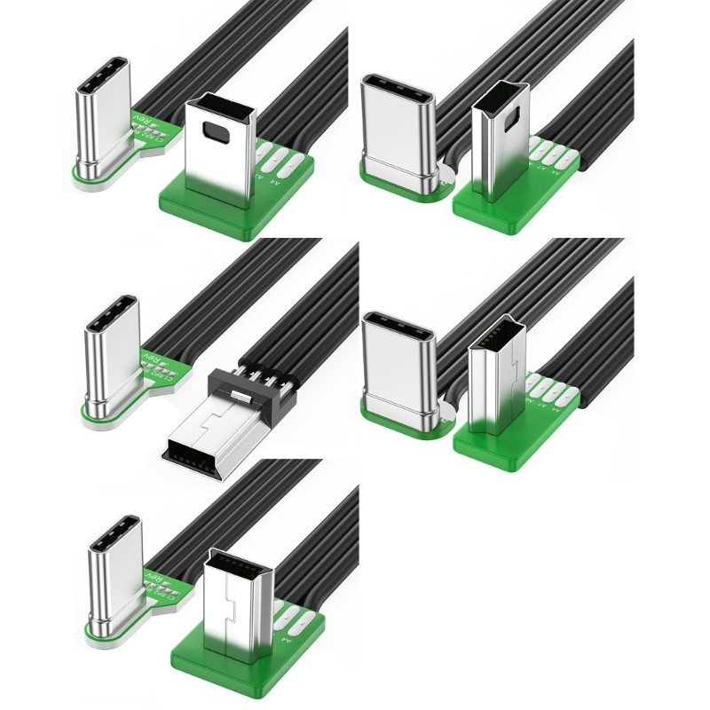 Flat Type C to USB Cable for Power Devices Charging Cord gallery