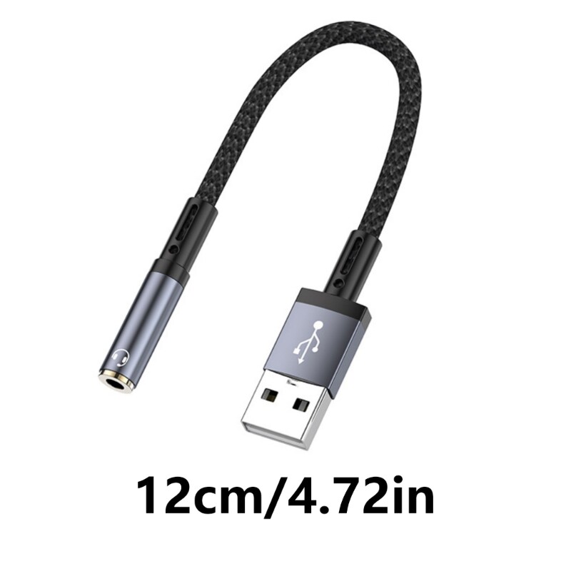 USB To 3.5mm Audios Adapter Stereo Sound Card For Laptop/Desktops Connection gallery