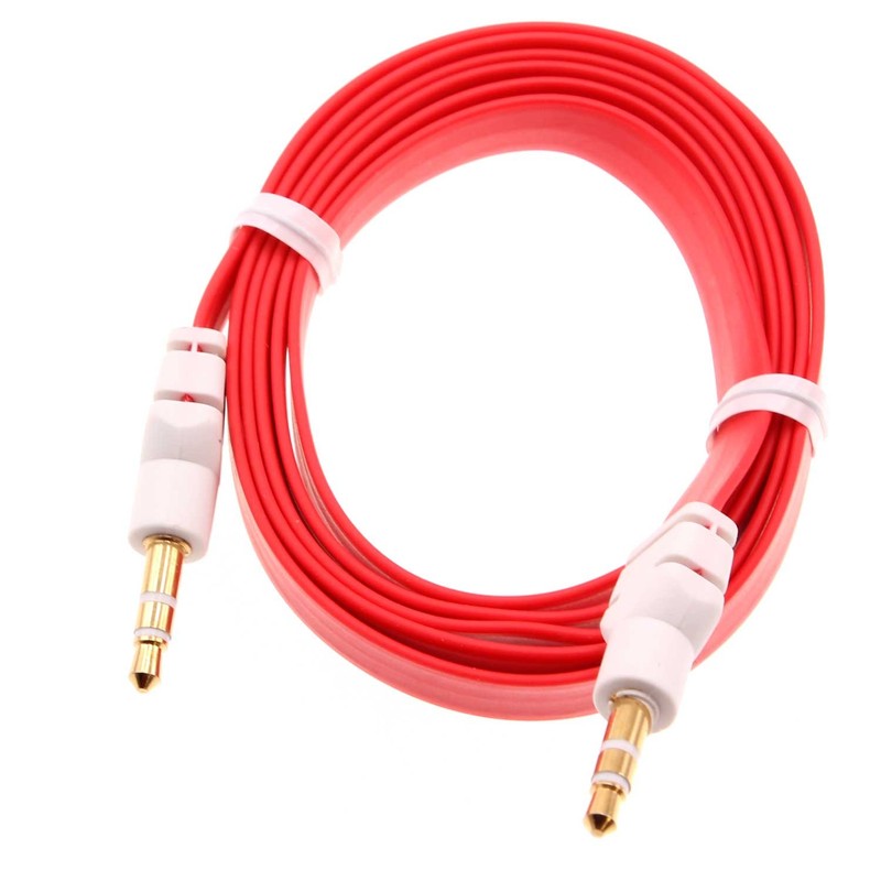 Aux Cable 3.5mm Adapter Car Stereo Aux-in Audio Cord Speaker for Cell Phones