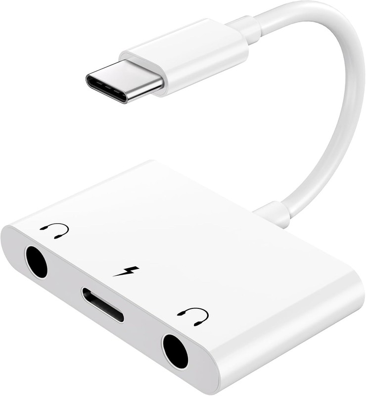 Headphone Adapter for iPad, Headphone Splitter for 2 Headphones,3 in 1 USB C ... gallery
