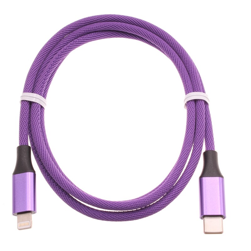 USB-C Purple 3ft PD Cable Fast Charger Power Wire TYPE-C for Cell Phones