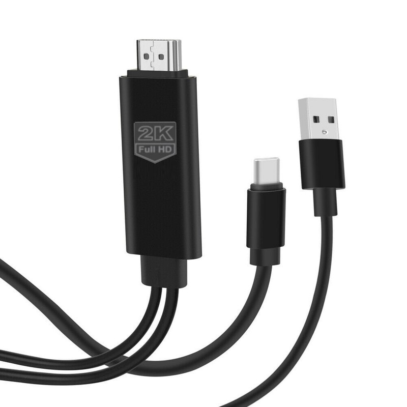For Galaxy XCover7 – USB-C to 2K HDMI HDTV Adapter (APK AV Cable TV