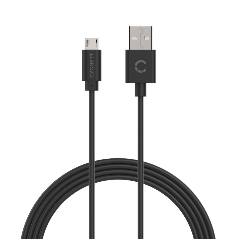 Cygnett 2-Metre Essentials Micro USB to USB-A Cable in Black