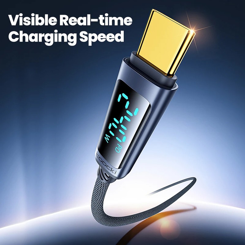 2PCS Toocki 240W USB C Cable PD 3.1 Fast Charging USB Type C To Type C Wire New gallery