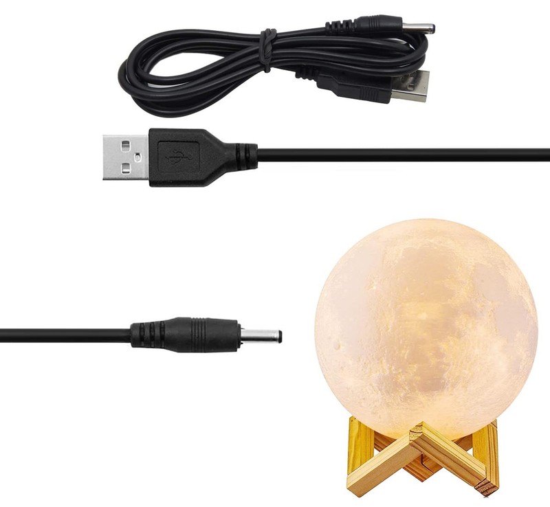Moon Lamp Charging Cable Usb Cable Compatible For Brightworld/hyodream/segoal/my gallery