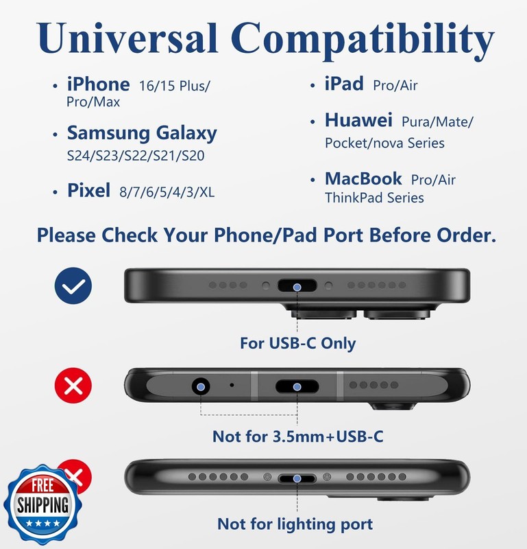 USB C to 3.5mm Audio Adapter - Headphone Jack Adapter for iPhone gallery