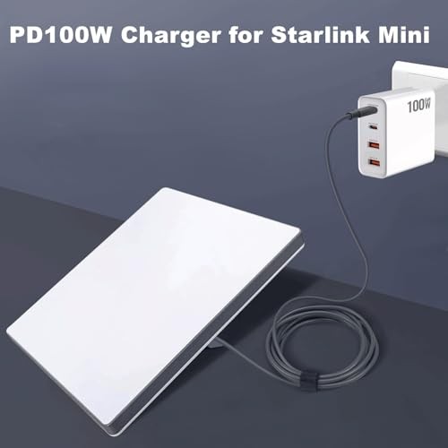 USB C to DC Power Cable for Starlink Mini, PD 100W Type C Fast Charging Cord gallery