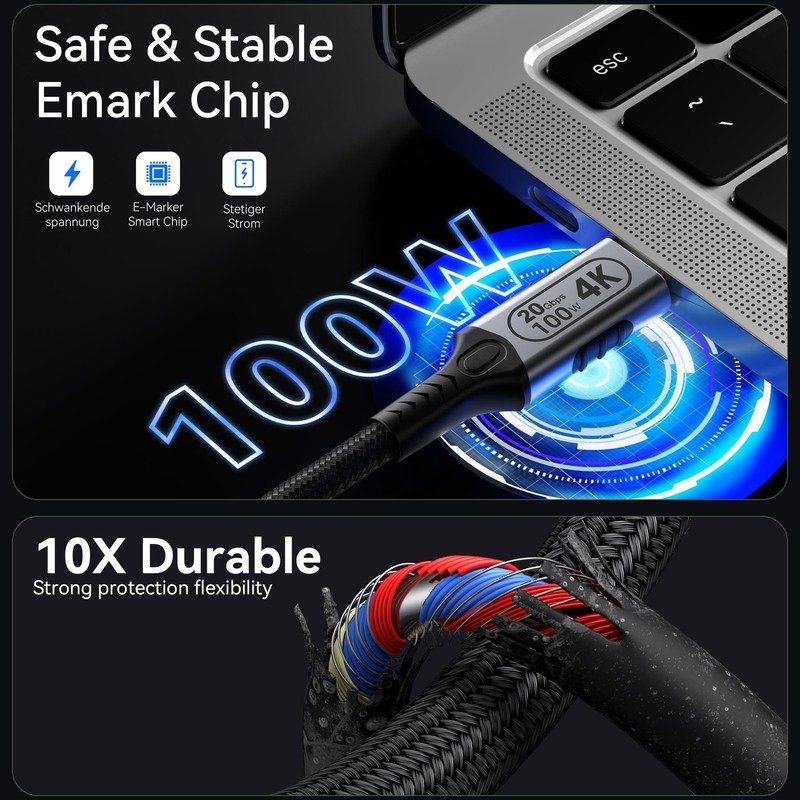 USB c Long Charging Cable,usbc to usbc 16.5ft/5M,20gbps USB c Cable, USB c 3.... gallery