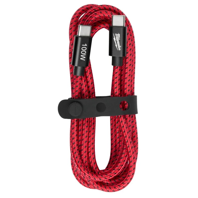 Milwaukee 100W 6 Ft USB-C Cable 48-59-2848 Fast Charging Heavy Duty Braided Cabl gallery