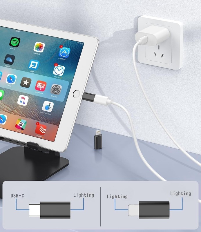 4-Pack【USB C Male to Ligh-tning】&【Light-ning USB C Black gallery