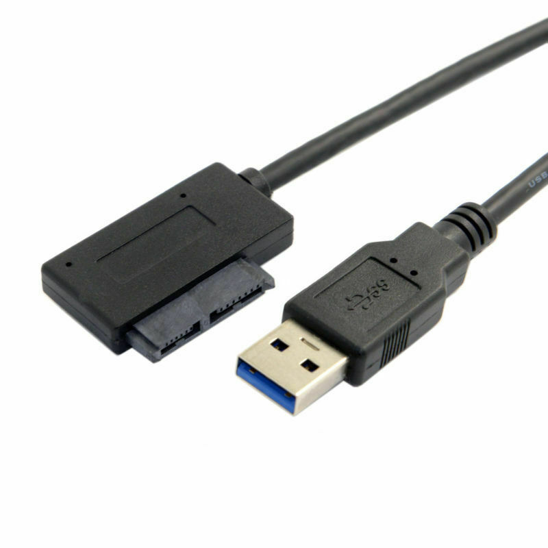 USB 3.0 to 7+6 13pin Slimline Sata Adapter Optical Drive Cable for CD DVD Rom gallery