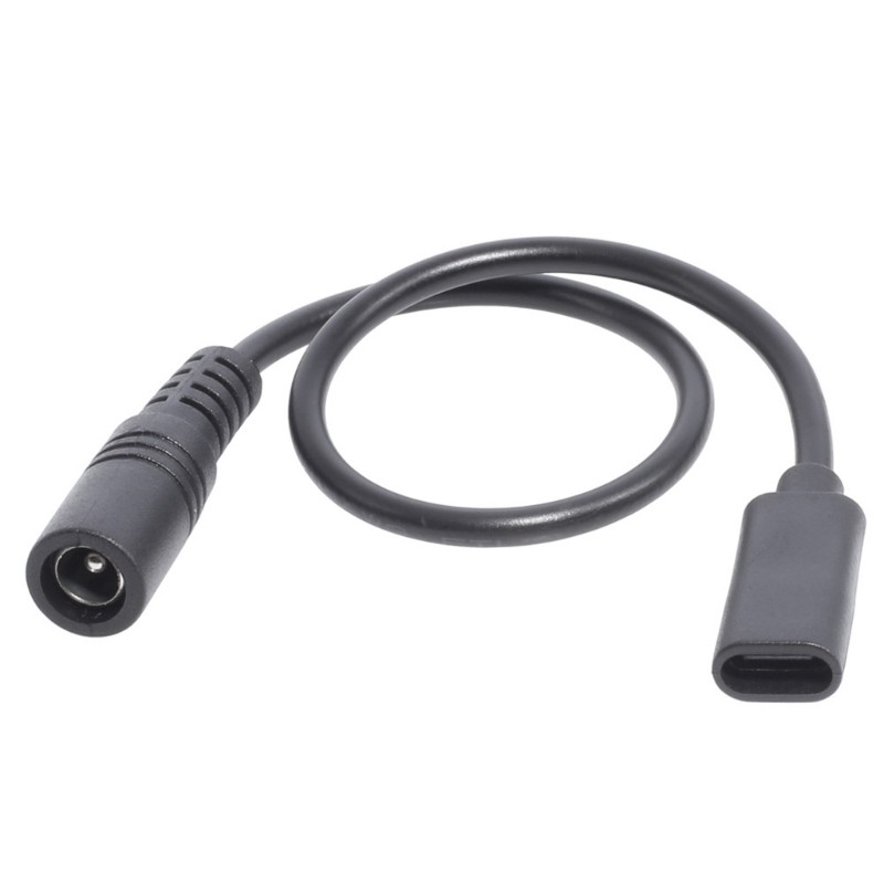 DC 5521 to Type C Connector 5.5x2.1mm to USB Type-C Converter Power Supply Cord