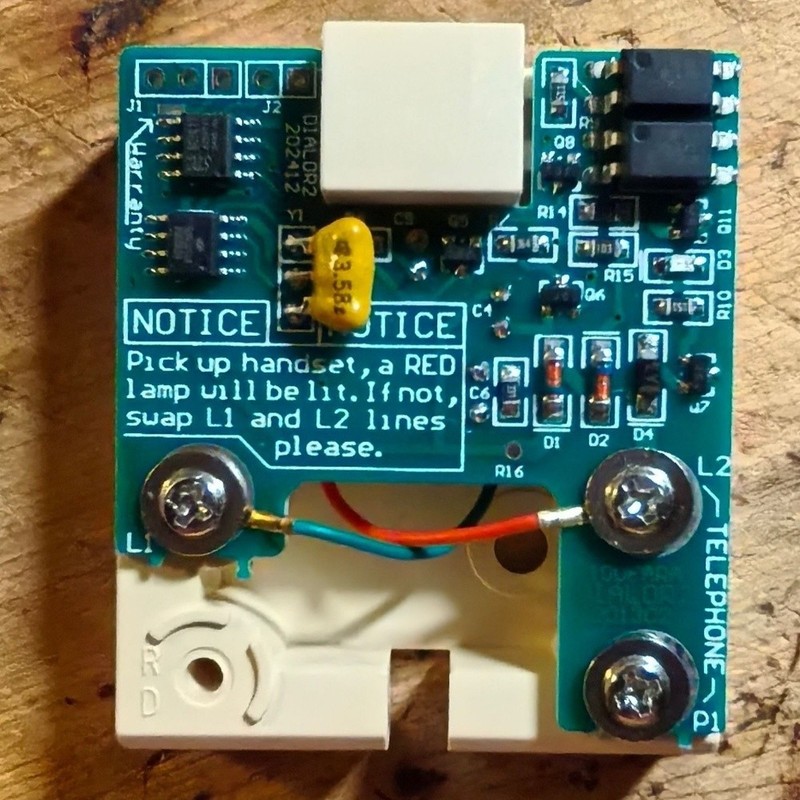 Pulse to Tone Converter for Analog For Dial Telephones Black Compact Size gallery