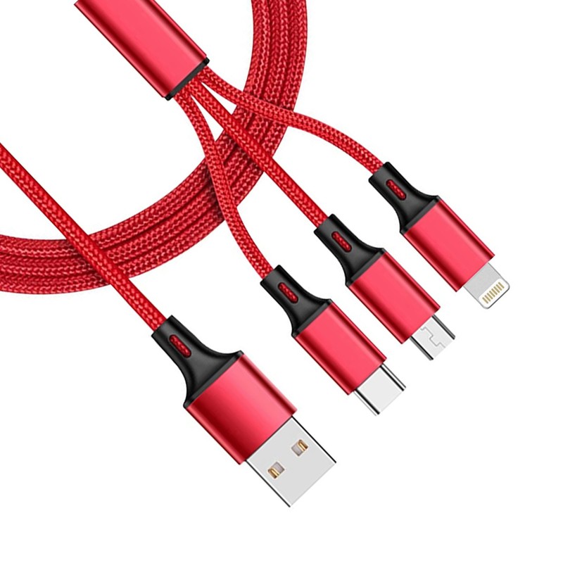 For Galaxy XCover7/XCover6 Pro – 3-in-1 USB Cable Power Cord Charging Wire