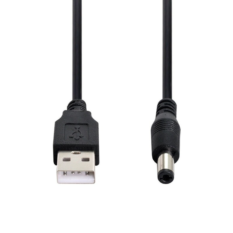 Xiwai USB 2.0 A Type Male – 5.5 x 2.5mm DC 5V Power Plug Connector Wire DC Cable