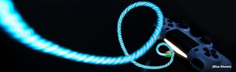 5x Micro USB Cable Charge Sync Orange Light up Pulse Electroluminescent 3 Feet gallery