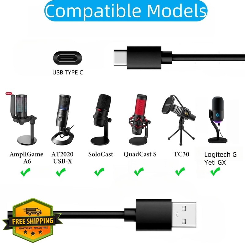 Asobilor USB C Mic Cable 100cm gallery